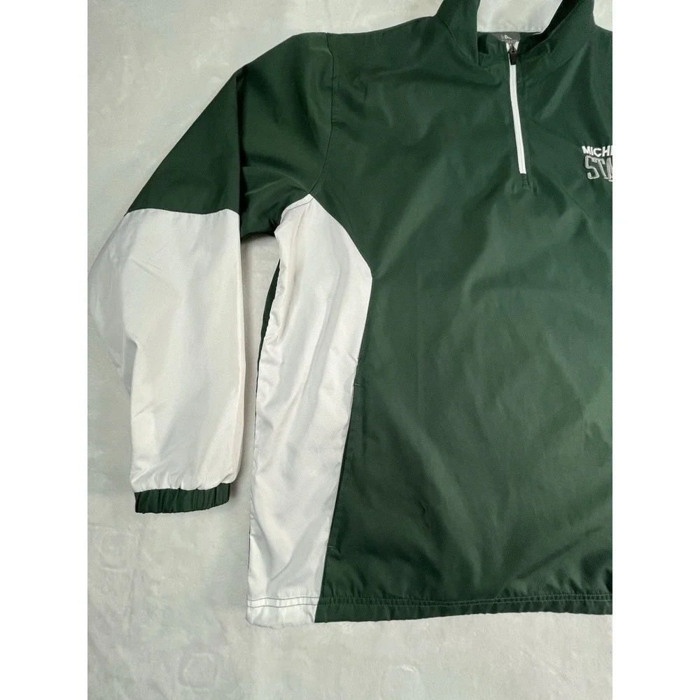 Michigan State Spartans‎ Mens L Windbreaker Pullover Quarter Zip Knights Apparel